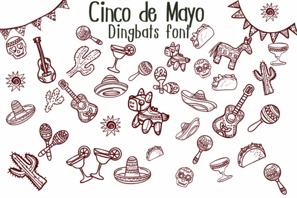 Cinco De Mayo by Nongyao — Dingbats Font