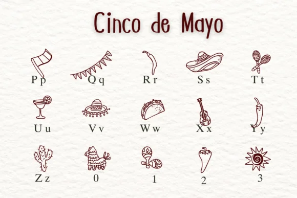 Cinco De Mayo by Nongyao — Dingbats Font — thumbnail 3