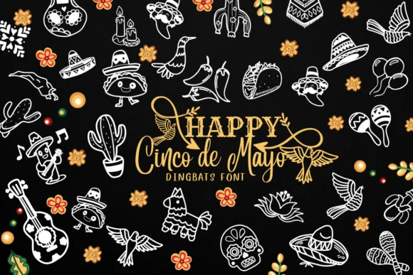 Cinco De Mayo by CHANOK — Dingbats Font
