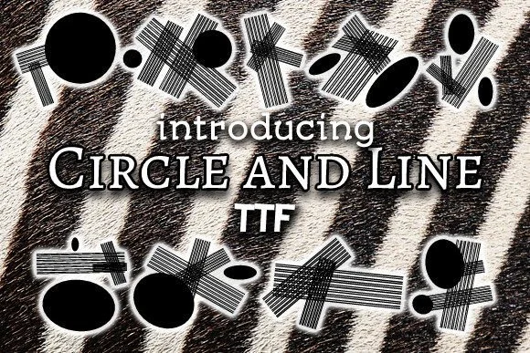 Circle and Line by vladimirnikolic — Dingbats Font