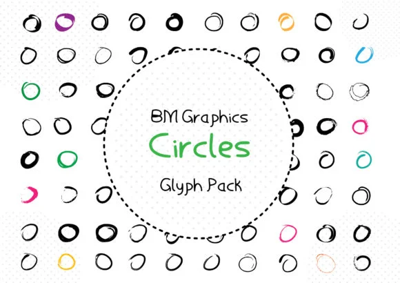 BM Graphics - Circles 2 by GraphicsBam Fonts — Dingbats Font