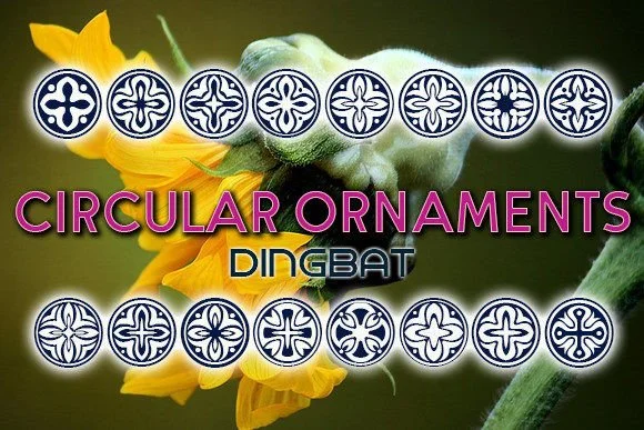 Circular Ornaments by vladimirnikolic — Dingbats Font
