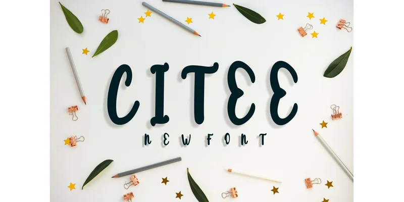 Citee Font by mhd.usman00 by mhd.usman00 โ Display Font