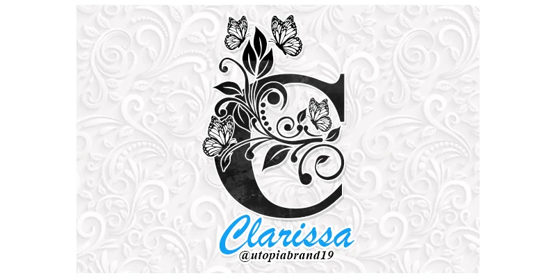 Clarissa Monogram Font by utopiabrand19 by utopiabrand19 — Decorative Font