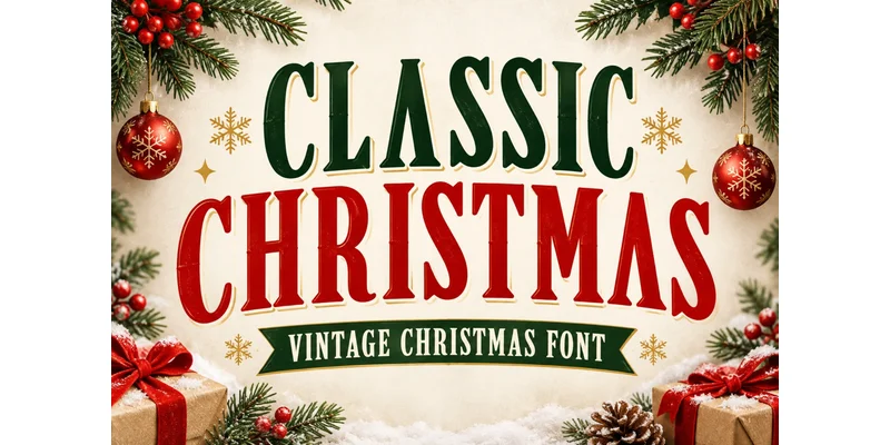 Classic Christmas Font by 29Graphic — Display Font