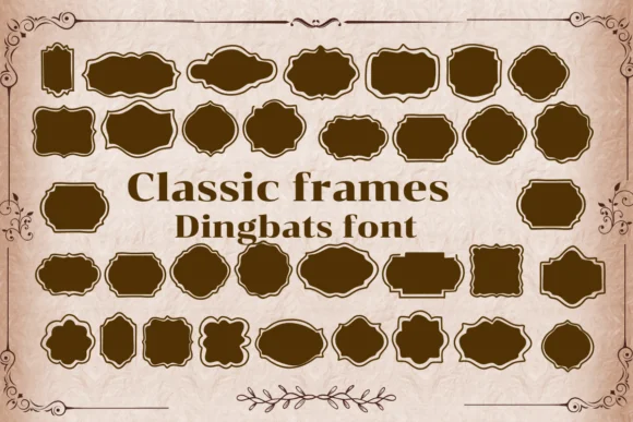 Classic Frames by Nongyao — Dingbats Font