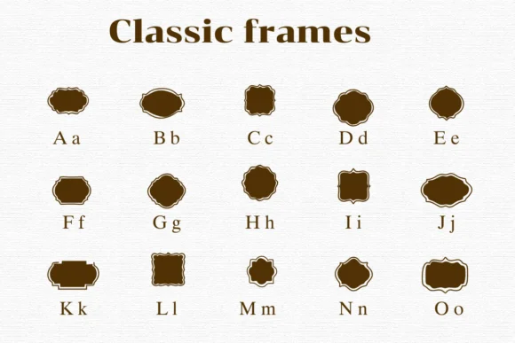 Classic Frames by Nongyao — Dingbats Font — thumbnail 2