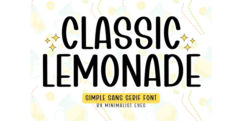 Classic Lemonade Font by Minimalist Eyes — Sans Serif Font