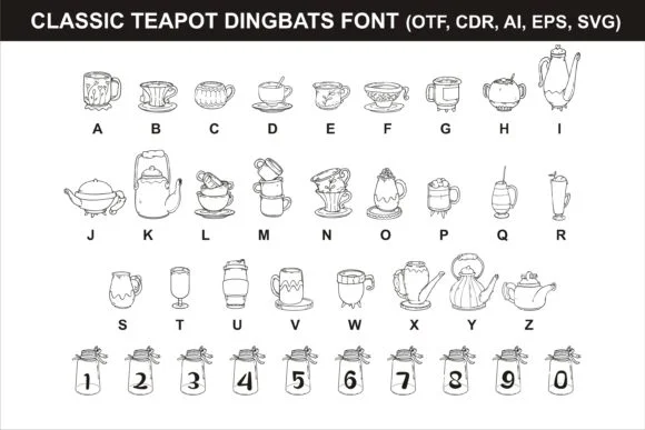 Classic Teapot by Onoborgol — Dingbats Font