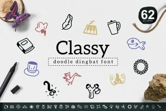 Classy by YandiDesigns — Dingbats Font
