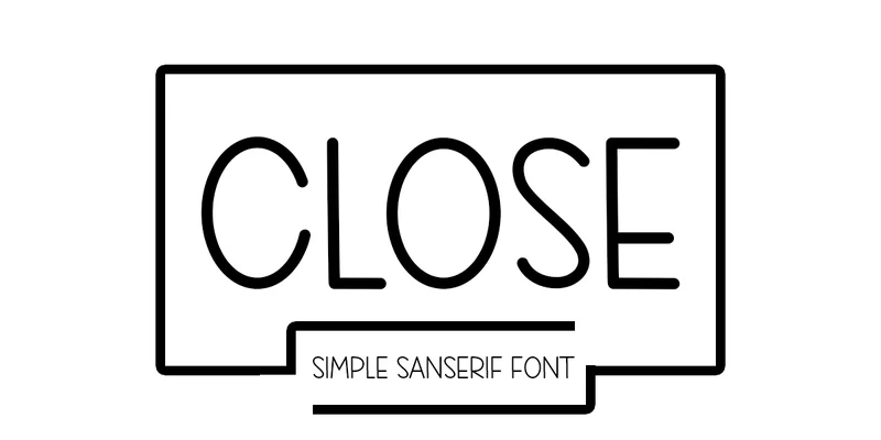 Close Font by PAYJHOshop — Sans Serif Font