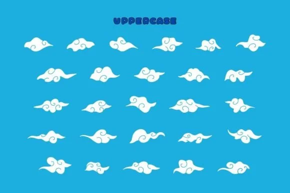Cloudy Sky by Eystore — Dingbats Font — thumbnail 2