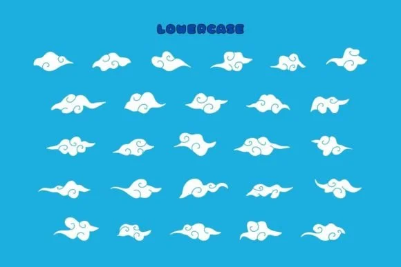 Cloudy Sky by Eystore — Dingbats Font — thumbnail 3