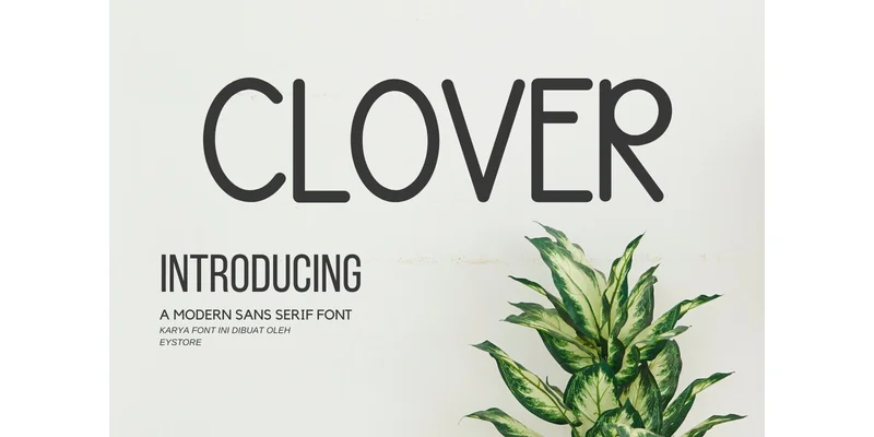 Clover Font by Eystore by Eystore — Sans Serif Font