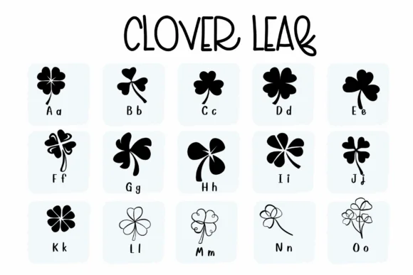 Clover Leaf by Sirinart — Dingbats Font — thumbnail 2
