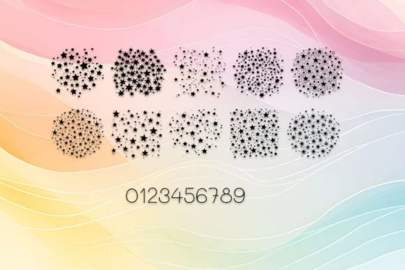 Cluster Stars by MOMAT THIRTYONE — Dingbats Font — thumbnail 4