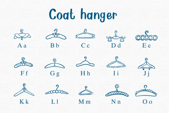 Coat Hanger by Nongyao — Dingbats Font — thumbnail 2