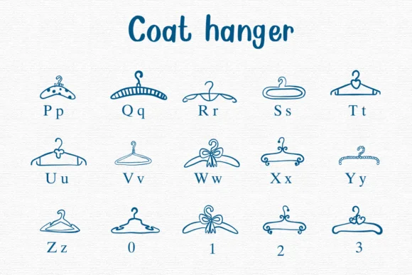 Coat Hanger by Nongyao — Dingbats Font — thumbnail 3