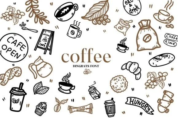 Coffee by Bee piyanuch — Dingbats Font