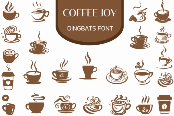 Coffee Joy by Heartcraft Atelier — Dingbats Font