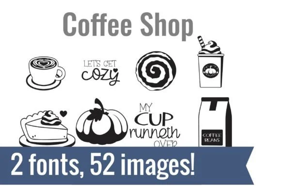 Coffee Shop Dingbats by Illustration Ink — Dingbats Font