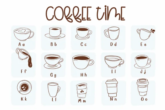 Coffee Time by Sirinart — Dingbats Font — thumbnail 2