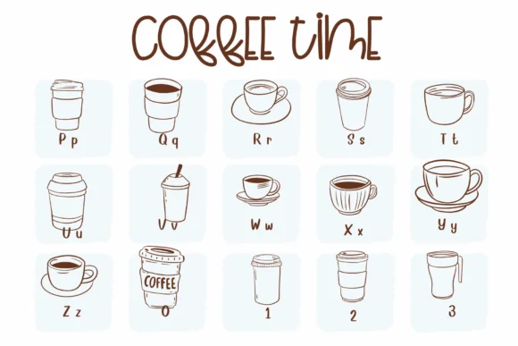 Coffee Time by Sirinart — Dingbats Font — thumbnail 3