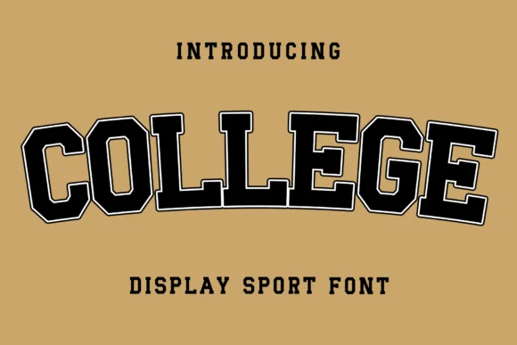 College by Creatype Designer — Slab Serif Font