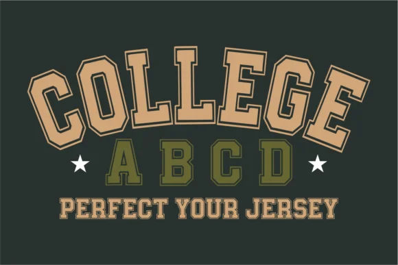 College Abcd by anamalmusyaffaCreative โ Slab Serif Font