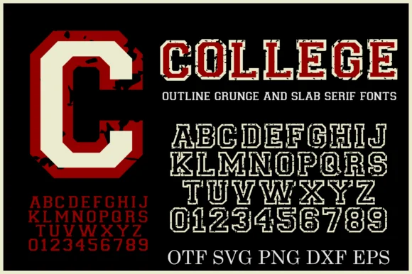 College Grunge by wtl.typography — Slab Serif Font
