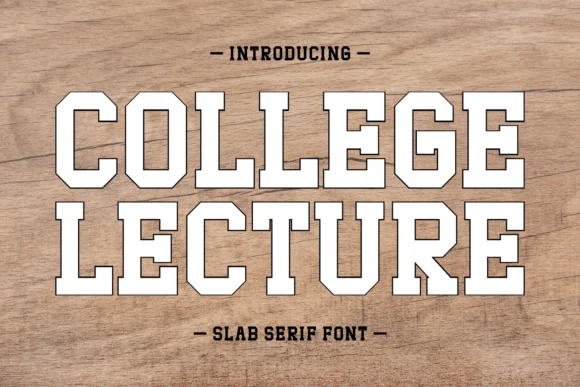 College Lecture by Ade (7NTypes) — Slab Serif Font