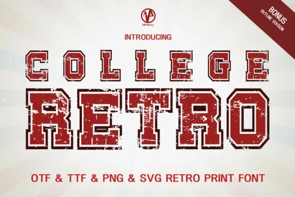College Retro by NPNaay — Slab Serif Font
