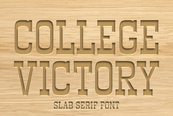 College Victory by Ade (7NTypes) — Slab Serif Font