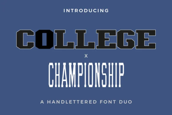 College X Championship Duo by Pixova Creative — Slab Serif Font