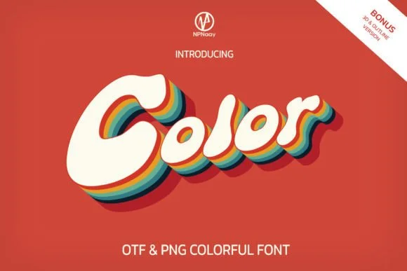 Color by NPNaay — Color Fonts Font