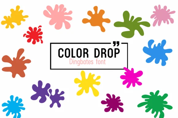 Color Drop by Chada Art — Dingbats Font