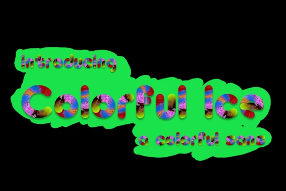 Colorful Ice by murisa.studio — Color Fonts Font