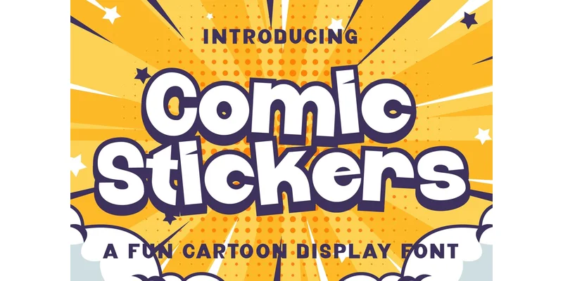 Comic Stickers Font by Densu Creative by Densu Creative — Display Font