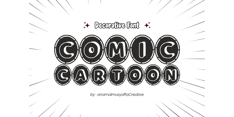 Comiccartoon Regular Font by anamalmusyaffaCreative by anamalmusyaffaCreative — Decorative Font