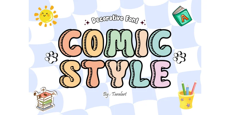 Comicstyle Regular Font by TaralArt by TaralArt — Decorative Font
