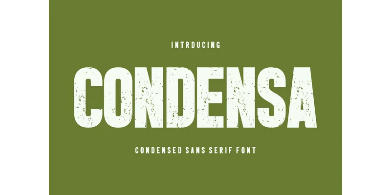 Condensa Font by CraftedType Studio — Sans Serif Font