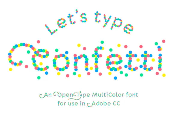 Confetti by Studio Dot by dot — Color Fonts Font