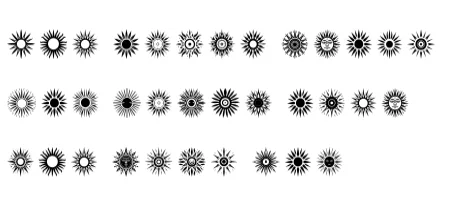Contemporary Tribal Sun by MOMAT THIRTYONE — Dingbats Font — thumbnail 6