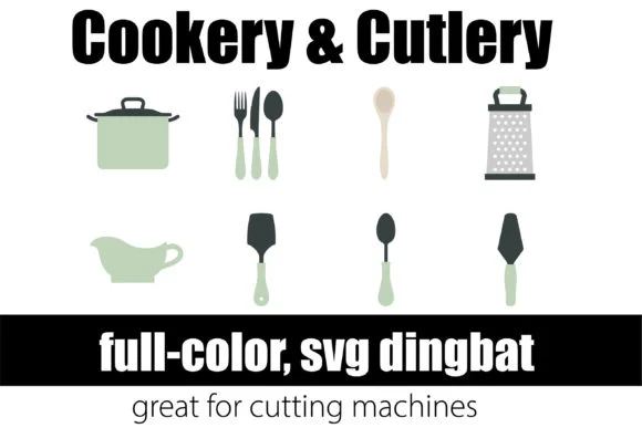 Cookery and Cutlery by Illustration Ink — Color Fonts Font