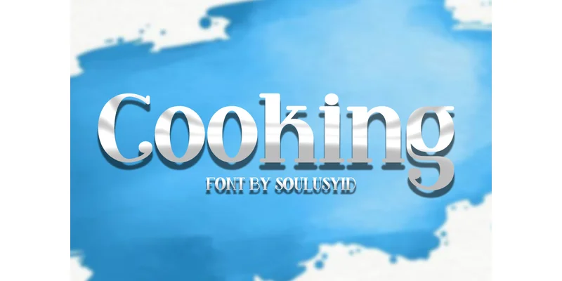 Cooking Font by SoulusYid โ Serif Font