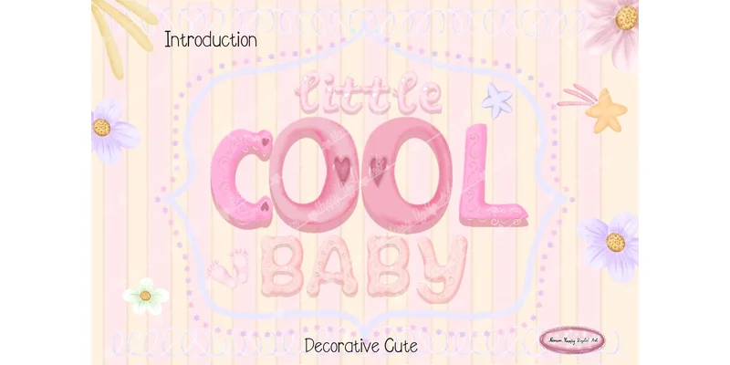 Cool Baby Font by Noomam Happy digital Art by Noomam Happy digital Art — Decorative Font