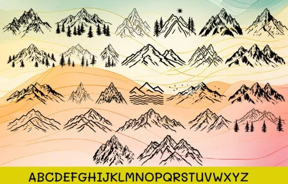 Cool Mountain by MOMAT THIRTYONE — Dingbats Font — thumbnail 2