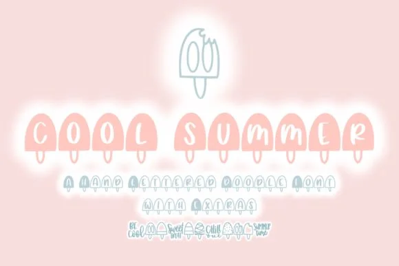 Cool Summer by Fairways and Chalkboards — Dingbats Font