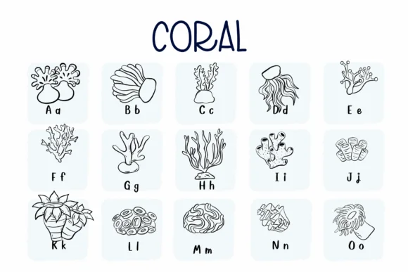 Coral by Sirinart — Dingbats Font — thumbnail 2