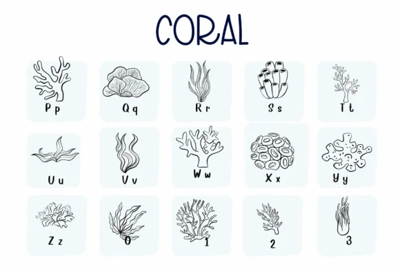 Coral by Sirinart — Dingbats Font — thumbnail 3